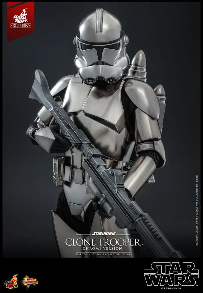 Star Wars Actionfigur 1/6 Clone Trooper (Chrome Version) 30 cm Produktfoto