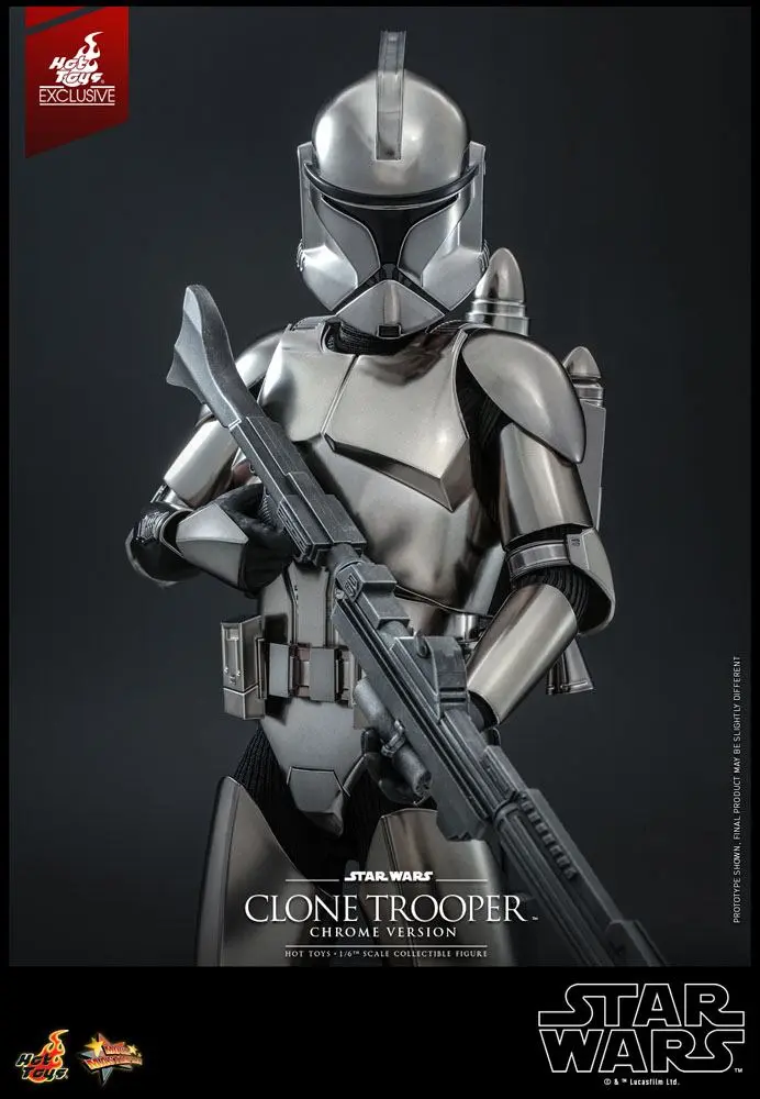 Star Wars Actionfigur 1/6 Clone Trooper (Chrome Version) 30 cm Produktfoto