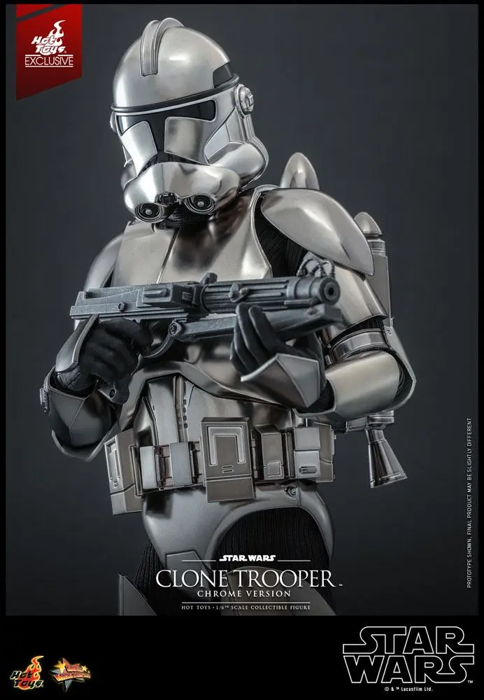 Star Wars Actionfigur 1/6 Clone Trooper (Chrome Version) 30 cm Produktfoto