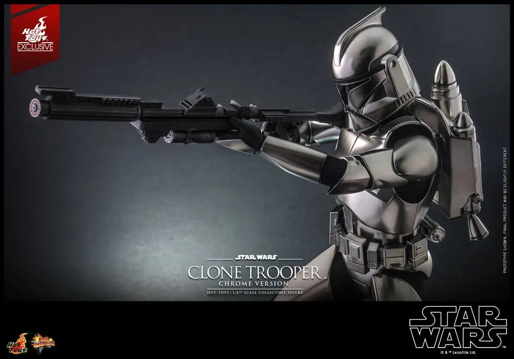 Star Wars Actionfigur 1/6 Clone Trooper (Chrome Version) 30 cm Produktfoto