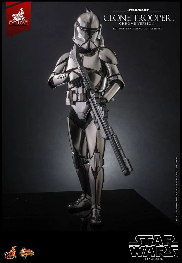 Star Wars Actionfigur 1/6 Clone Trooper (Chrome Version) 30 cm Produktfoto