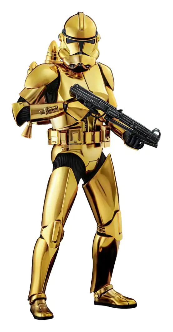 Star Wars Actionfigur 1/6 Clone Trooper (Gold Chrome Version) Exclusive 30 cm termékfotó