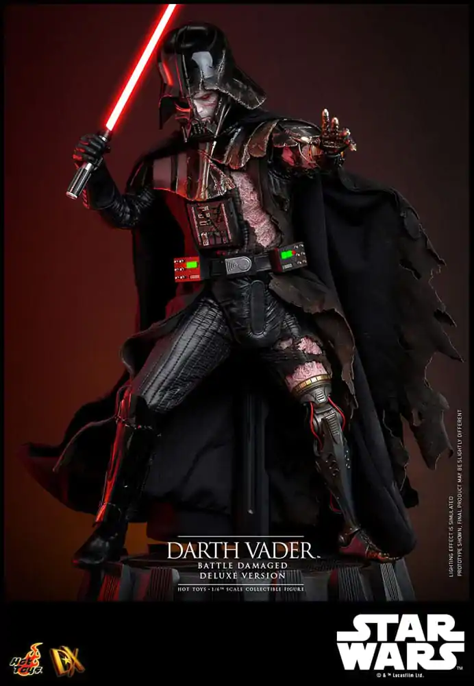 Star Wars Actionfigur 1/6 Darth Vader (Battle Damaged) Deluxe Version 35 cm Produktfoto