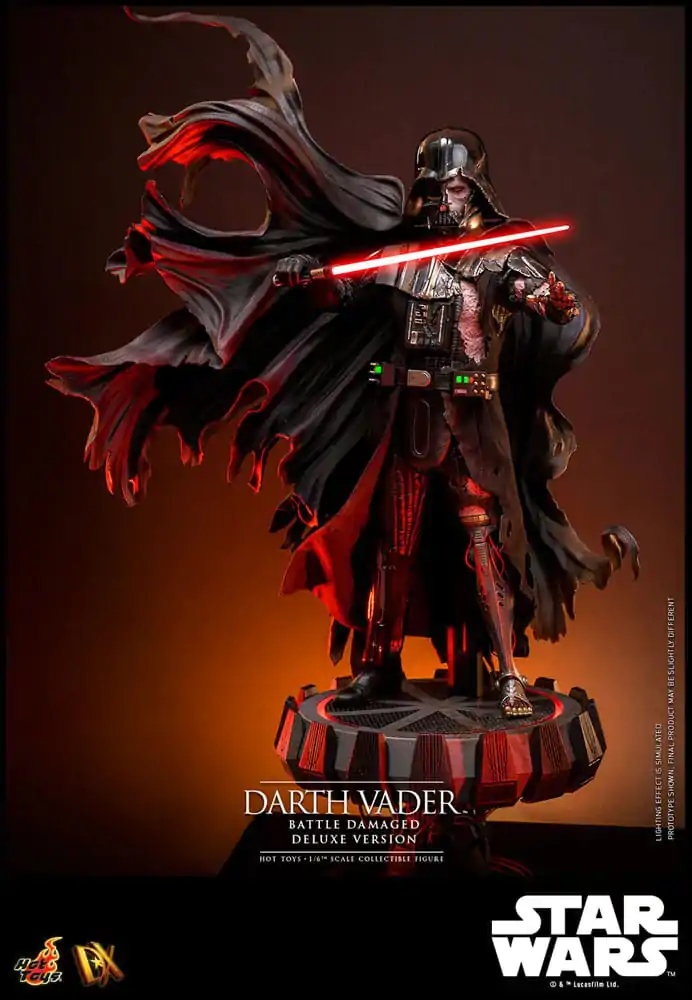 Star Wars Actionfigur 1/6 Darth Vader (Battle Damaged) Deluxe Version 35 cm Produktfoto