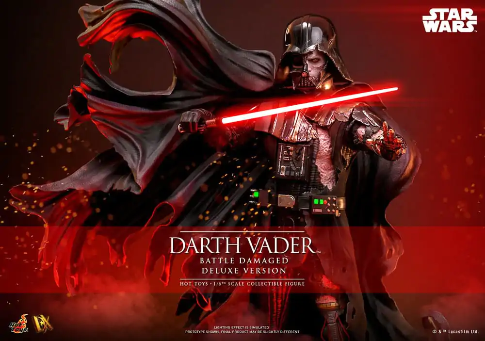 Star Wars Actionfigur 1/6 Darth Vader (Battle Damaged) Deluxe Version 35 cm Produktfoto