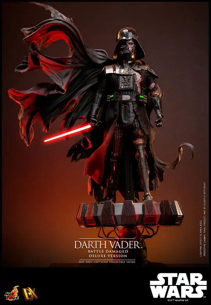 Star Wars Actionfigur 1/6 Darth Vader (Battle Damaged) Deluxe Version 35 cm Produktfoto