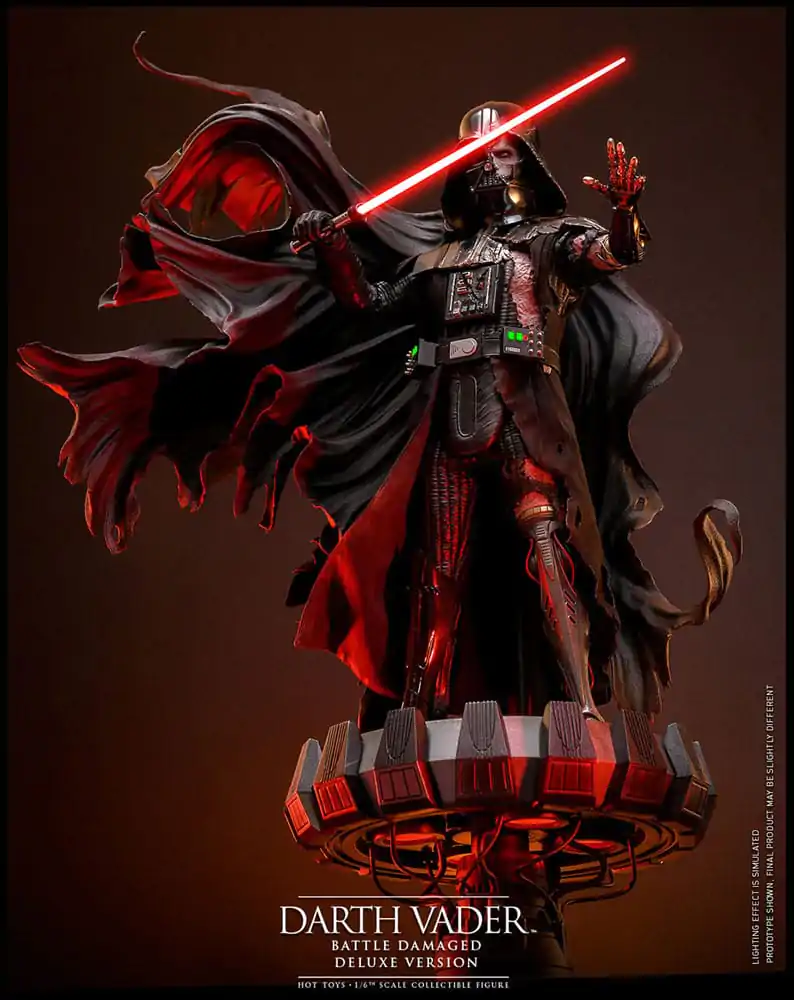 Star Wars Actionfigur 1/6 Darth Vader (Battle Damaged) Deluxe Version 35 cm Produktfoto