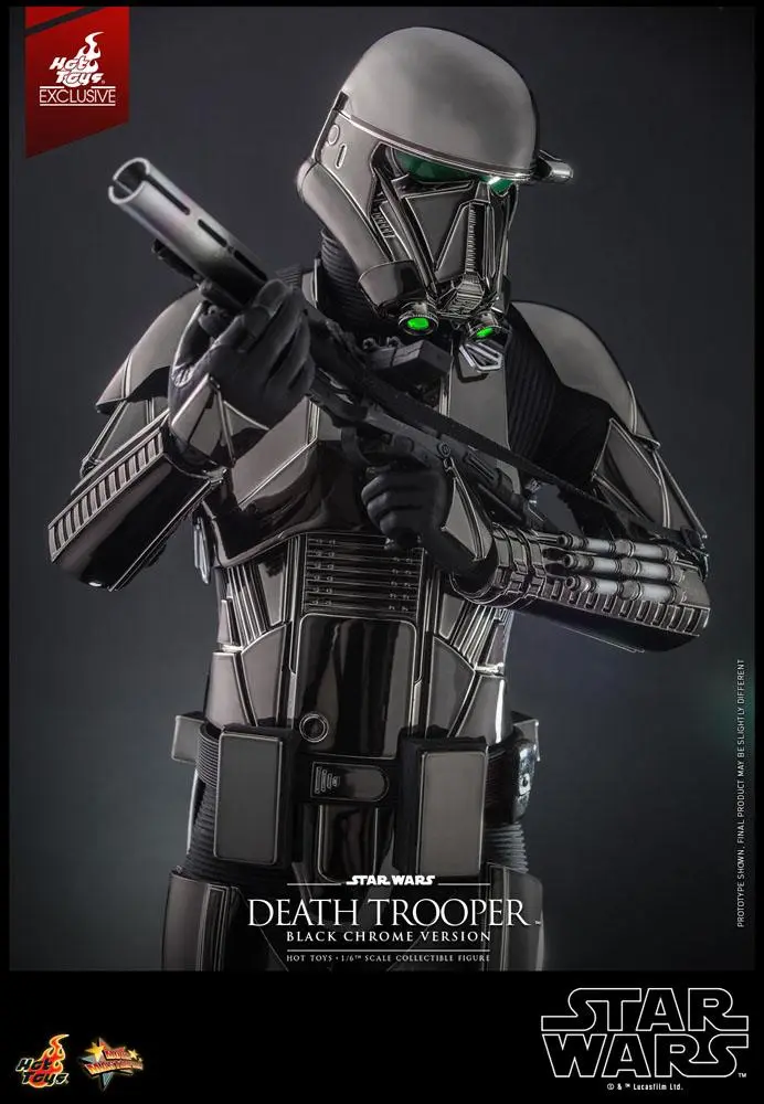 Star Wars Actionfigur 1/6 Death Trooper (Black Chrome) 32 cm Produktfoto