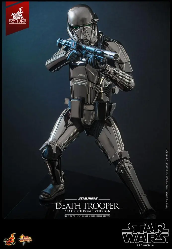 Star Wars Actionfigur 1/6 Death Trooper (Black Chrome) 32 cm Produktfoto