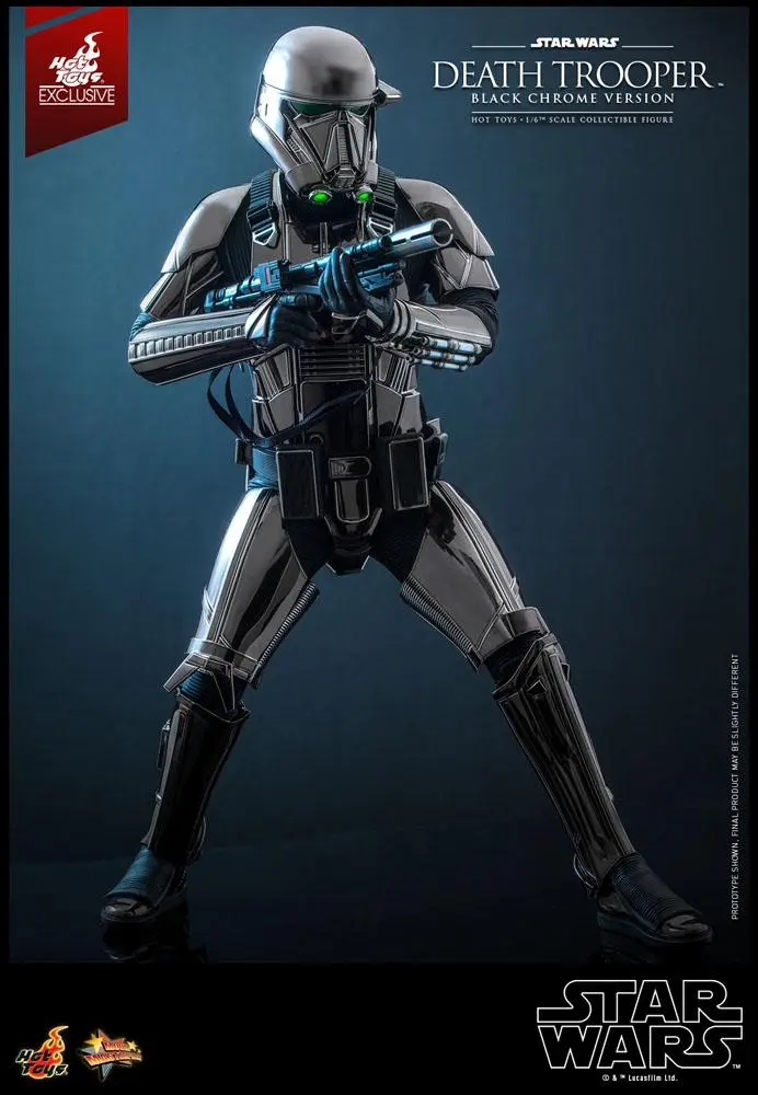 Star Wars Actionfigur 1/6 Death Trooper (Black Chrome) 32 cm Produktfoto