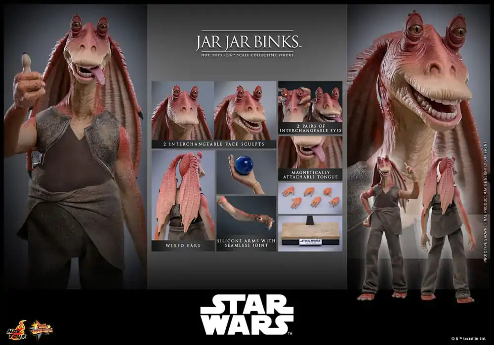 Star Wars Actionfigur 1/6 Jar Jar Binks 33 cm Produktfoto