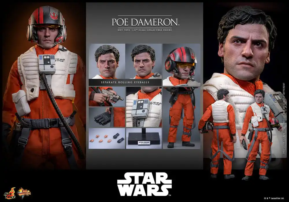 Star Wars Actionfigur 1/6 Poe Dameron 30 cm Produktfoto