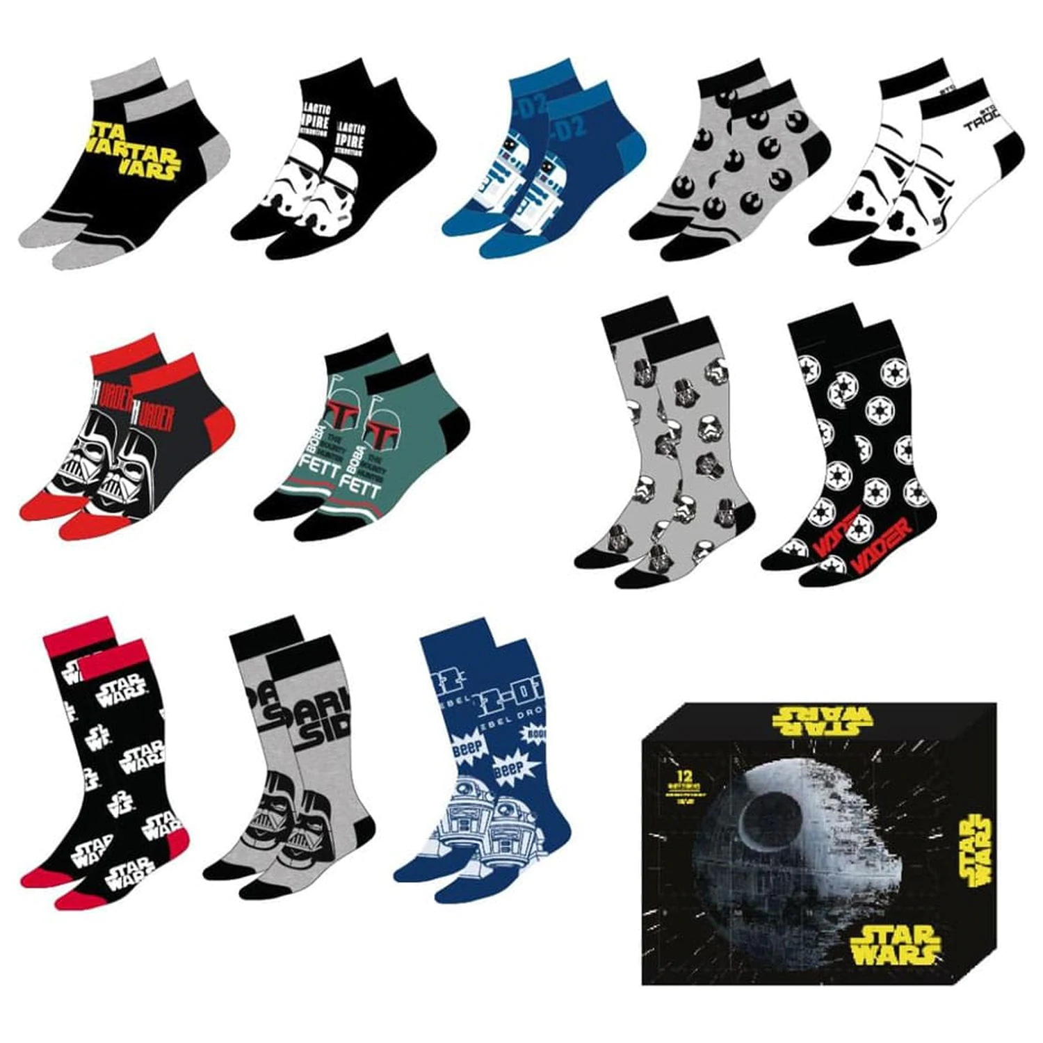 Star Wars Socken 12er-Pack 38-45 Produktfoto