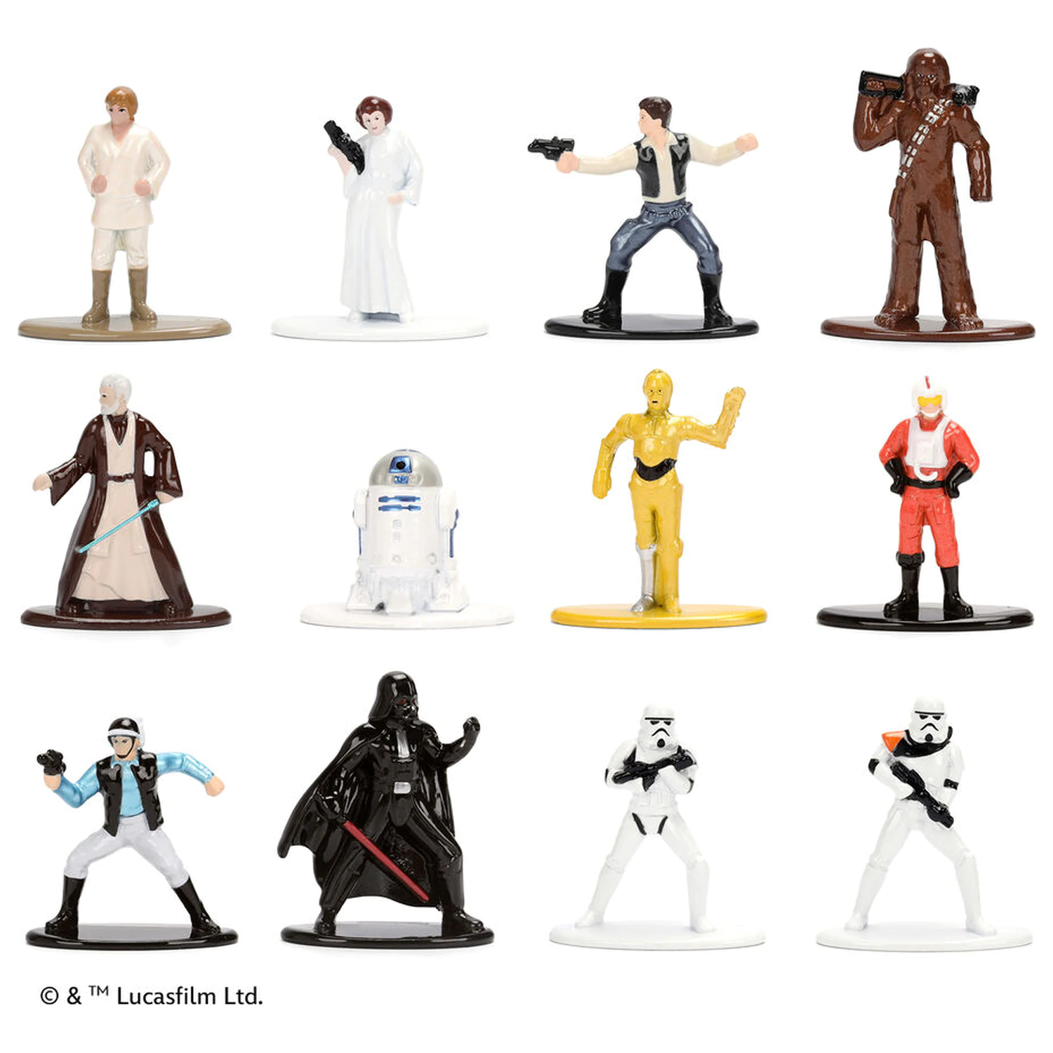 Star Wars Pack 12 Metall-Figuren 4cm Produktfoto