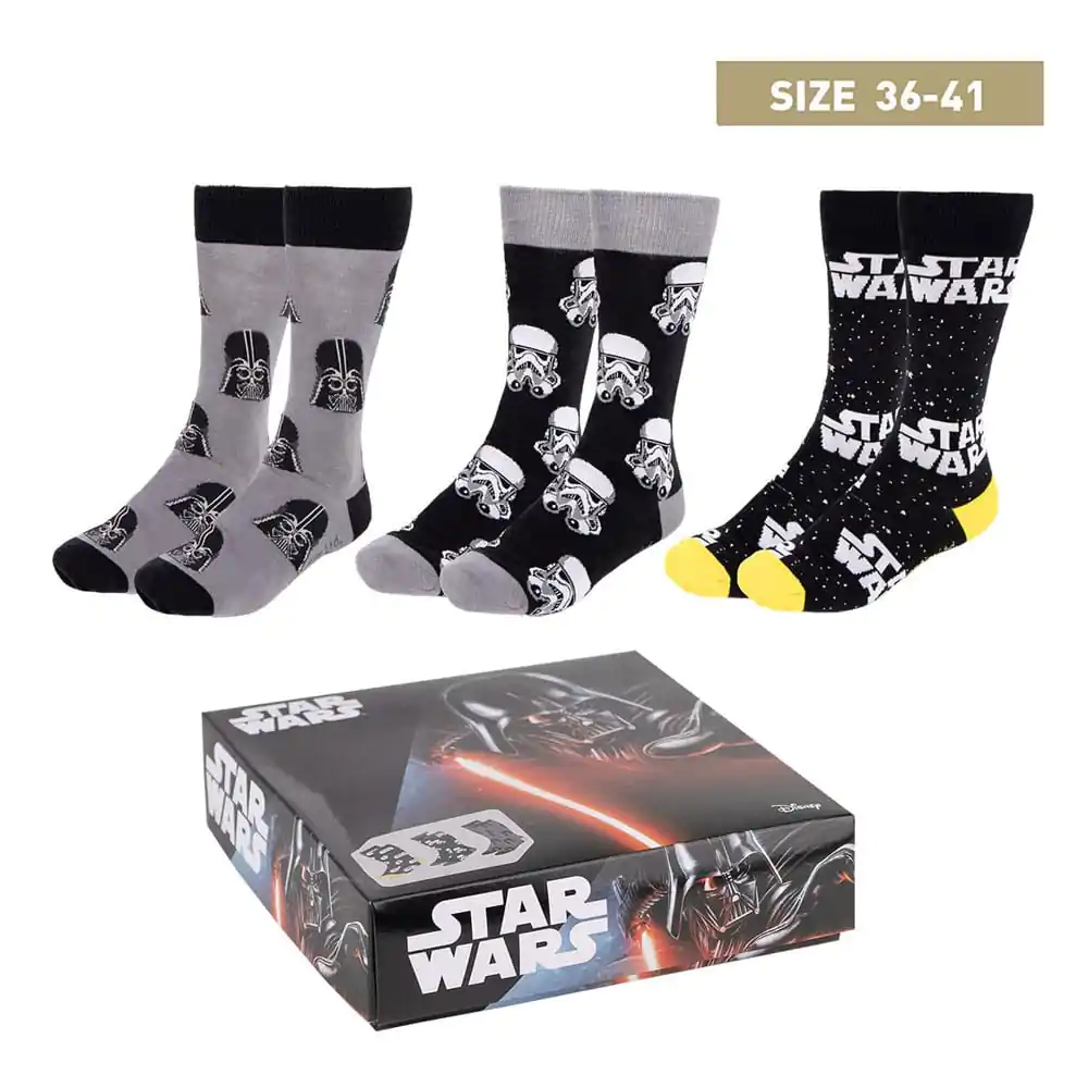 Star Wars Socken 3er-Pack 35-41 Produktfoto