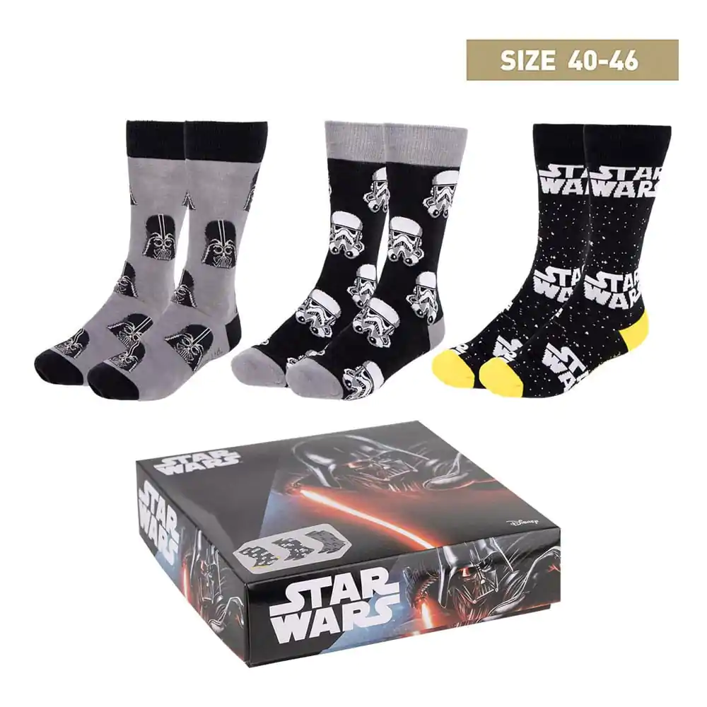 Star Wars Socken 3er-Pack 40-46 Produktfoto