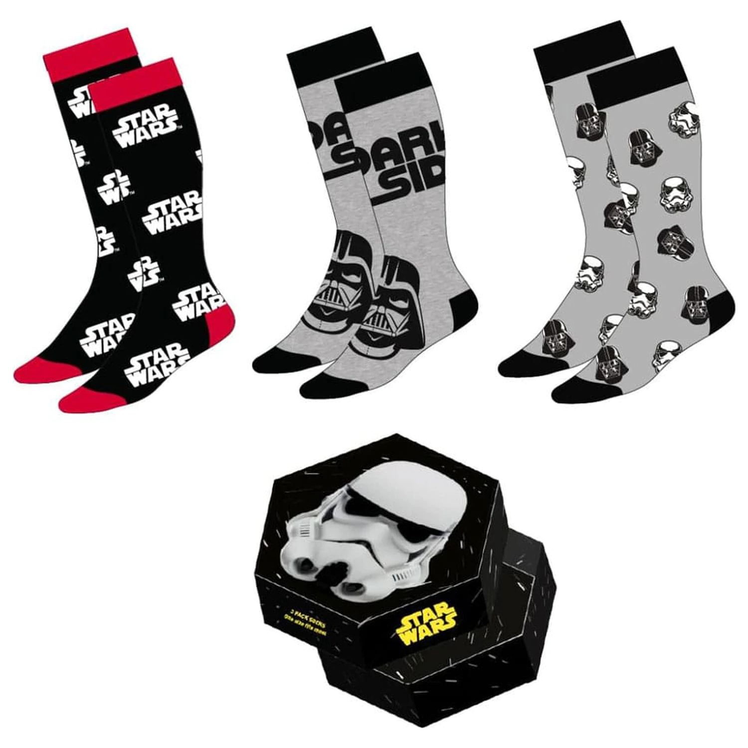 Star Wars Socken 3er-Pack Stormtrooper 38-45 Produktfoto
