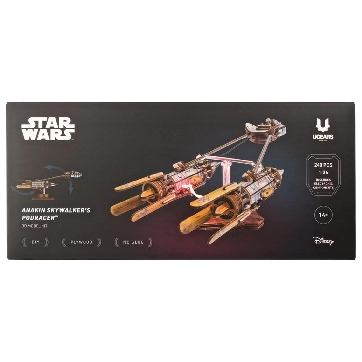 Star Wars 3D Holzpuzzle Anakin Skywalker's Podracer Produktfoto