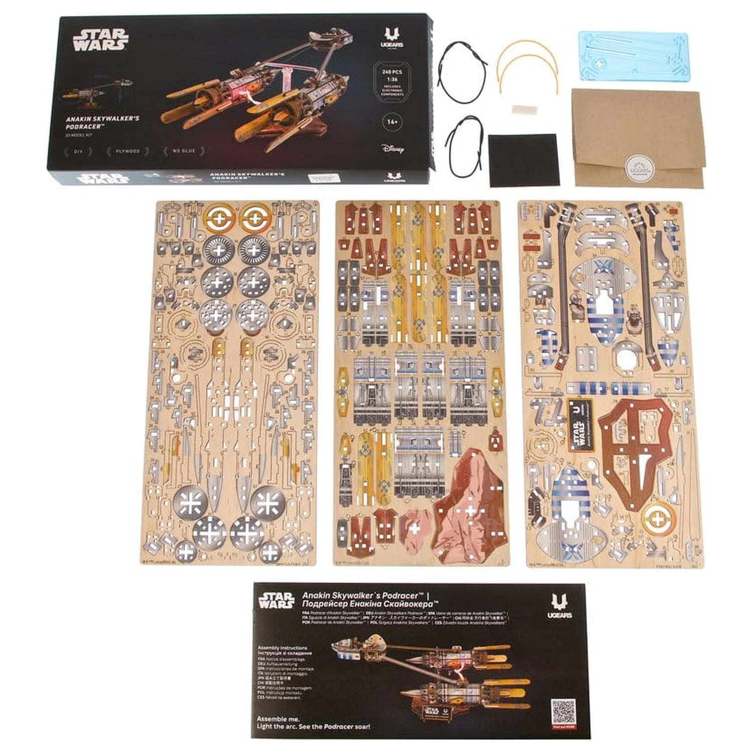 Star Wars 3D Holzpuzzle Anakin Skywalker's Podracer Produktfoto