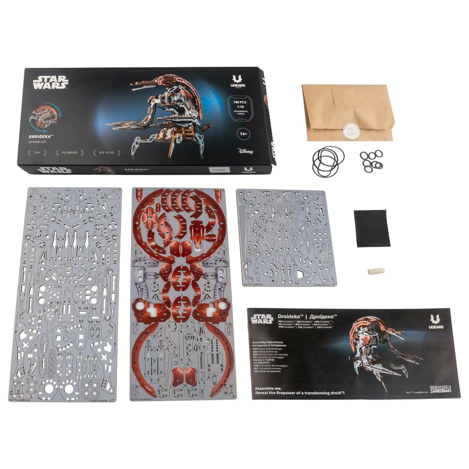 Star Wars 3D Holzpuzzle Droideka Produktfoto