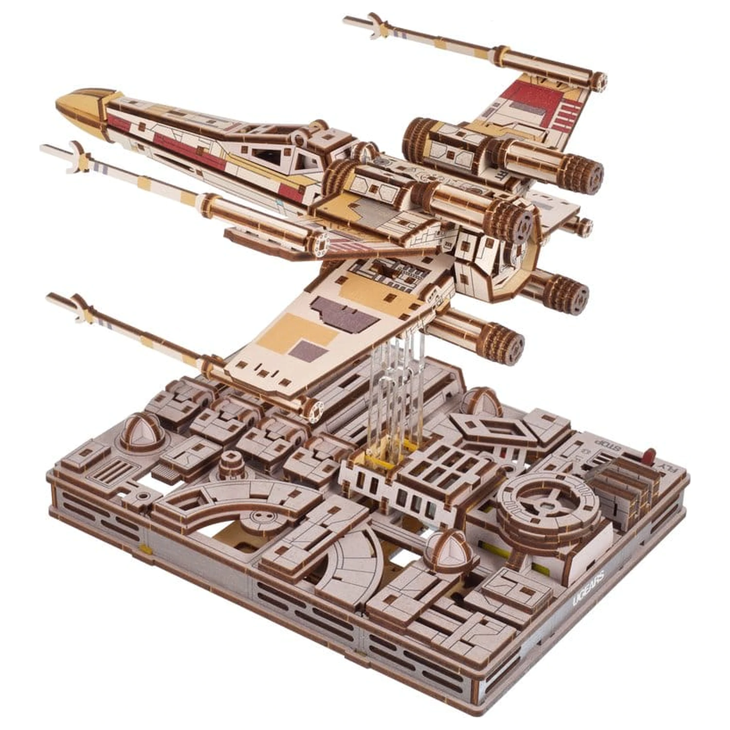 Star Wars 3D Holzpuzzle Luke Skywalker's X-Wing Starfighter Produktfoto