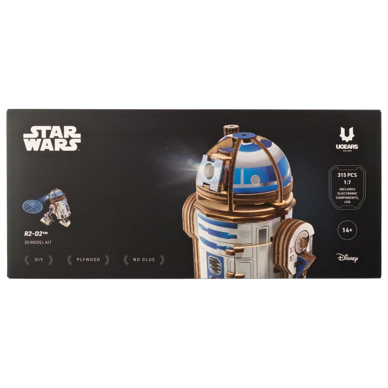 Star Wars 3D Holzpuzzle R2-D2 Produktfoto