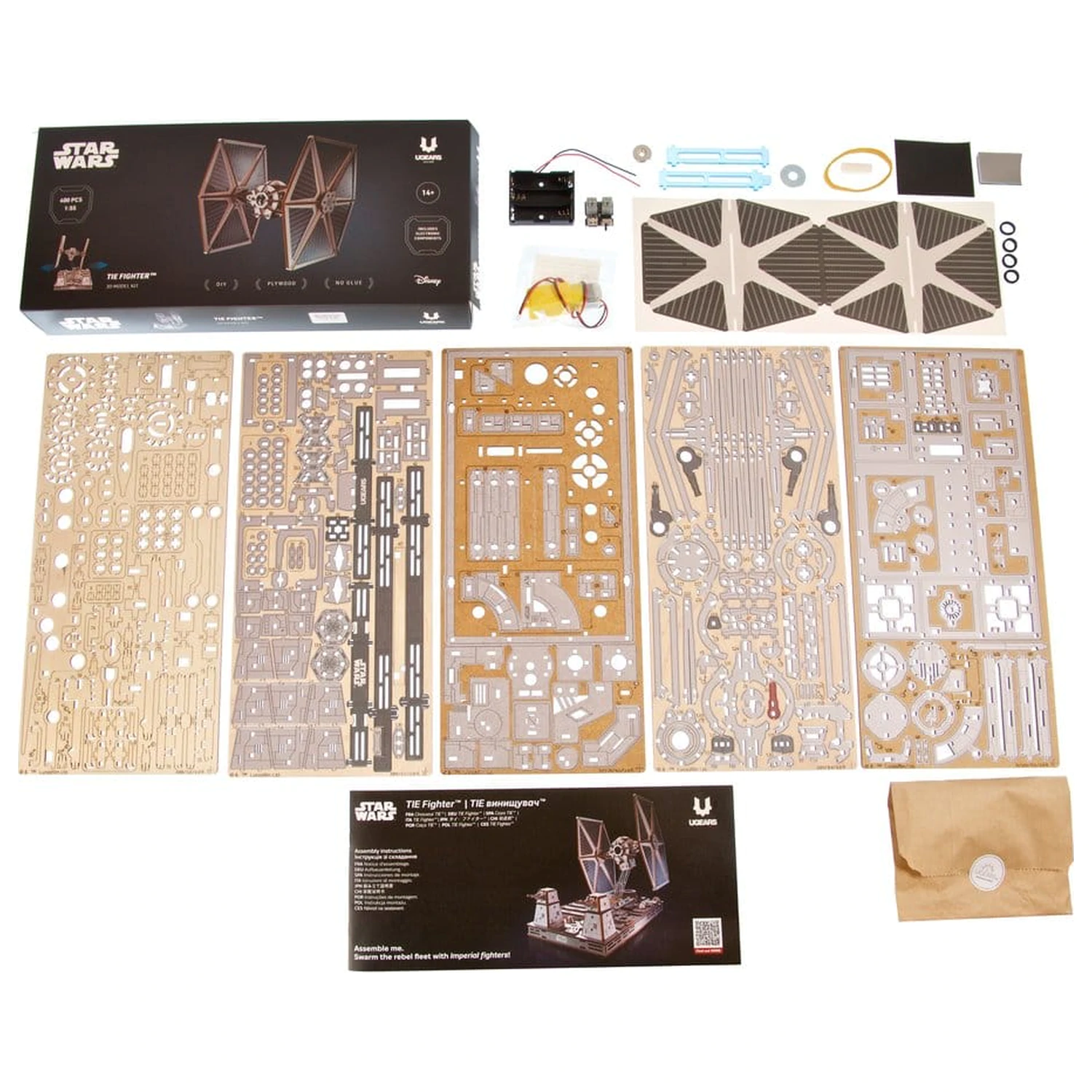 Star Wars 3D Holz-Puzzle TIE Fighter Produktfoto