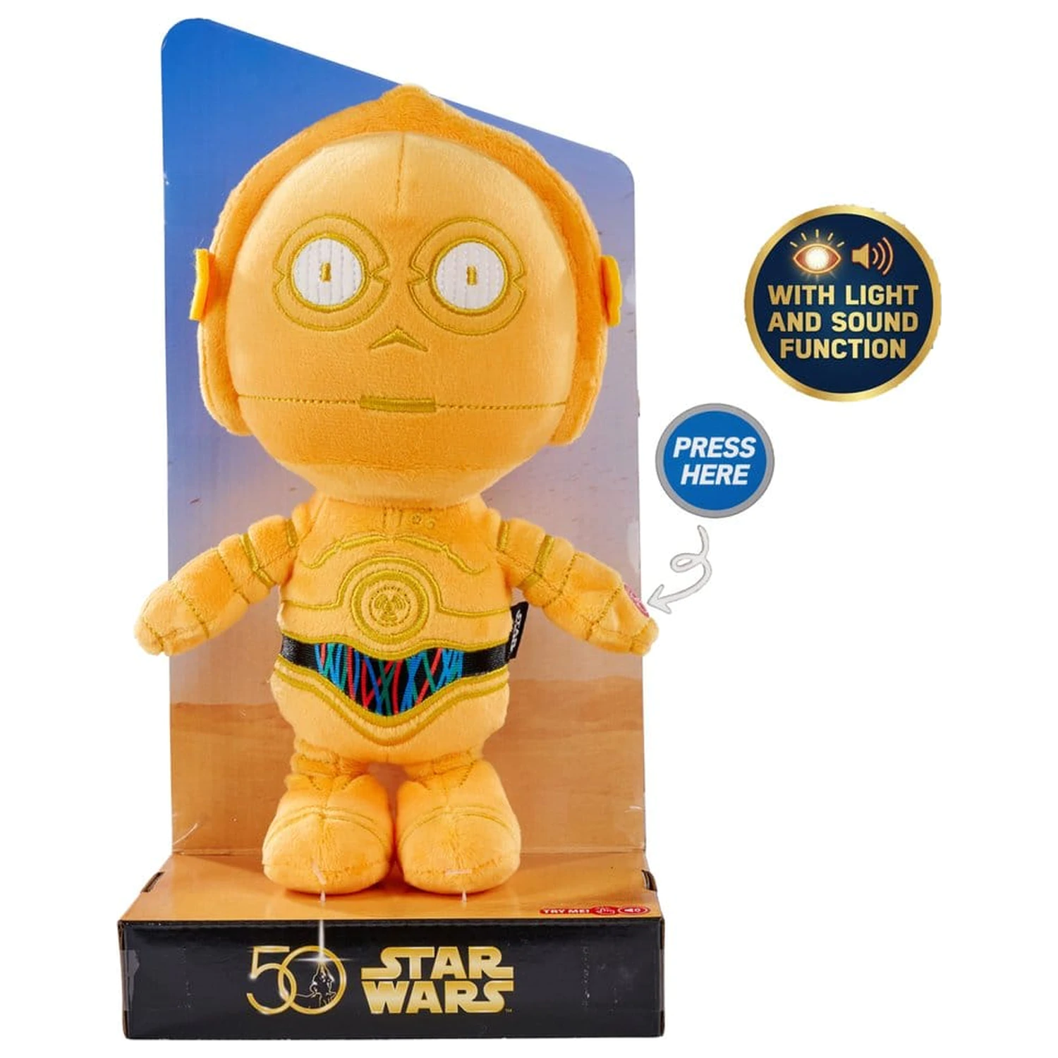 Star Wars 50. Plüschfigur C-3PO 25 cm Produktfoto