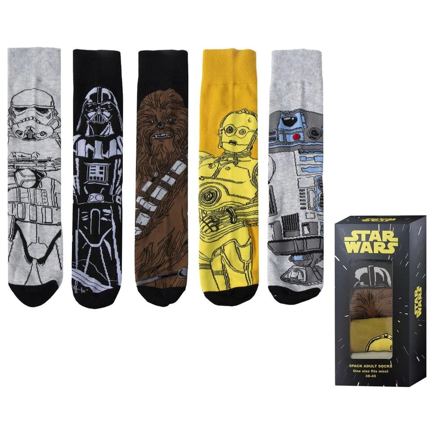 Star Wars Erwachsenen Pack 5 Paar Socken Produktfoto
