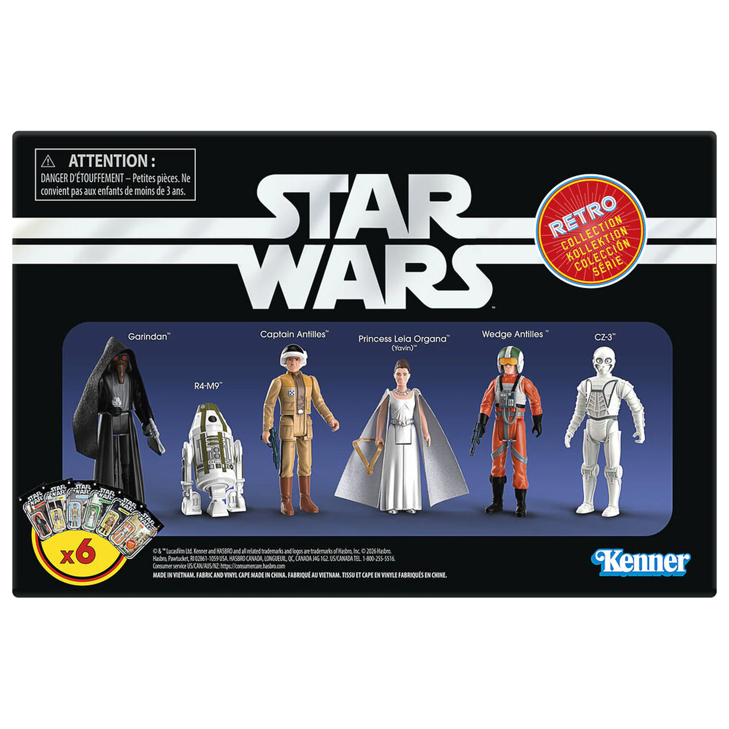 Star Wars: A New Hope Retro Collection Set 6 Figuren 9,5 cm Produktfoto
