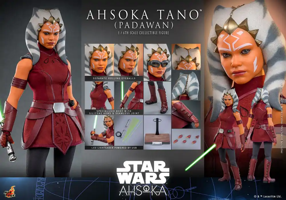 Star Wars: Ahsoka Actionfigur 1/6 Ahsoka Tano (Padawan) 27 cm Produktfoto