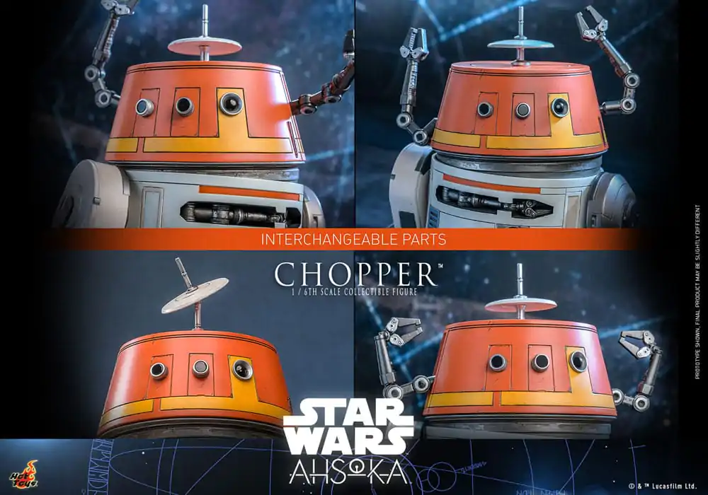 Star Wars: Ahsoka Actionfigur 1/6 Chopper 18 cm Produktfoto