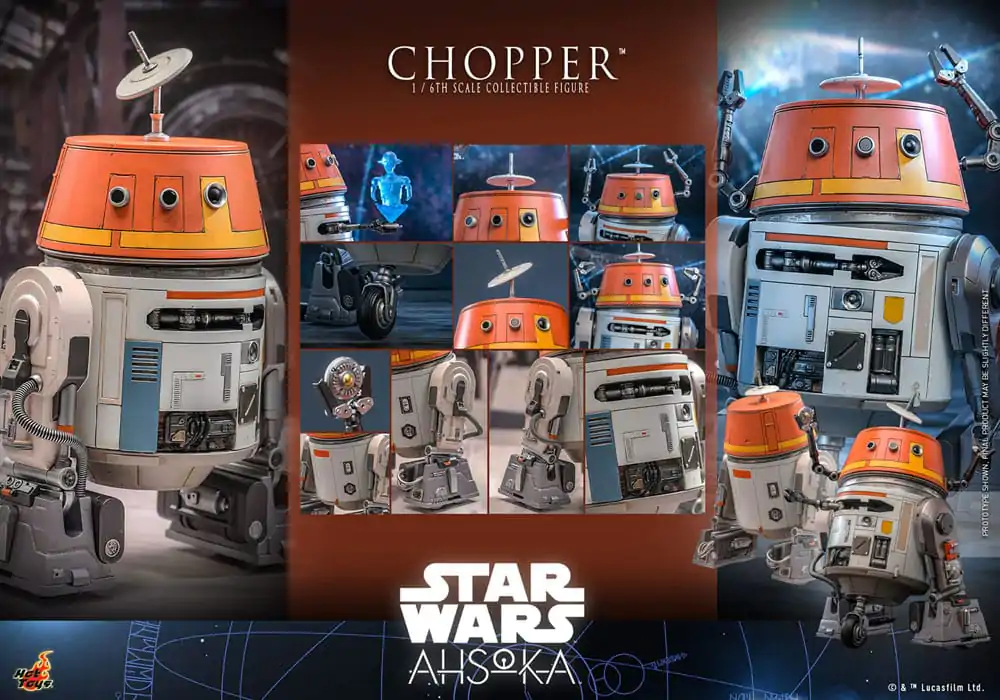 Star Wars: Ahsoka Actionfigur 1/6 Chopper 18 cm Produktfoto