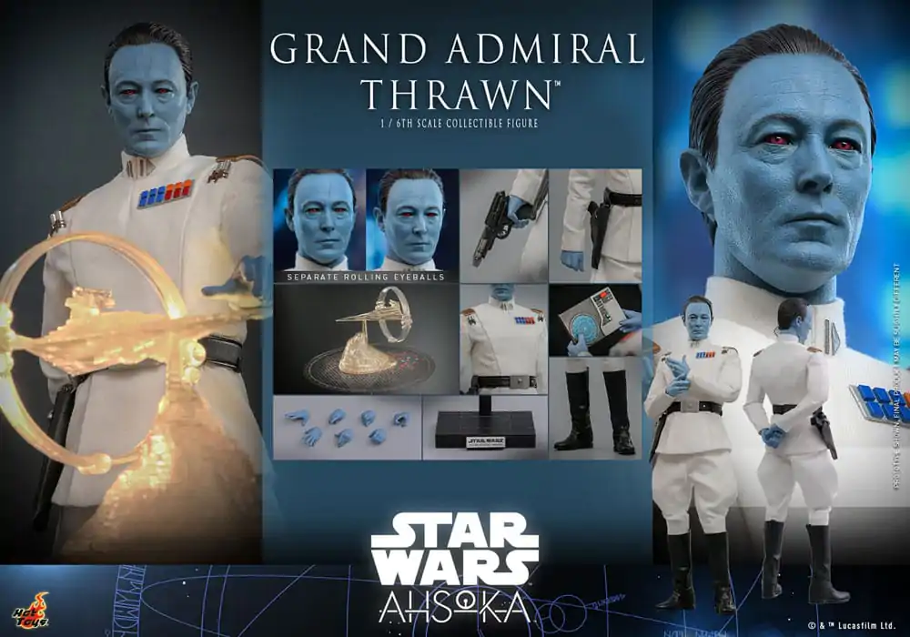 Star Wars: Ahsoka Actionfigur 1/6 Grand Admiral Thrawn 32 cm Produktfoto