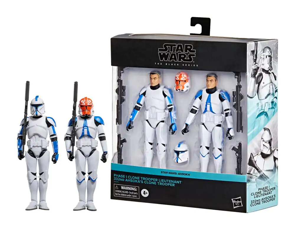 Star Wars: Ahsoka Black Series Actionfiguren 2er-Pack Phase I Clone Trooper Lieutenant & 332nd Ahsoka's Clone Trooper 15 cm termékfotó