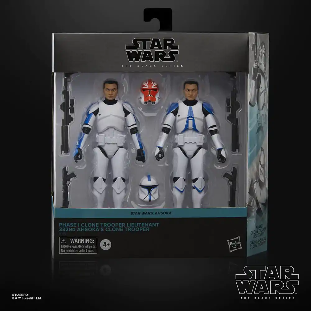 Star Wars: Ahsoka Black Series Actionfiguren 2er-Pack Phase I Clone Trooper Lieutenant & 332nd Ahsoka's Clone Trooper 15 cm termékfotó