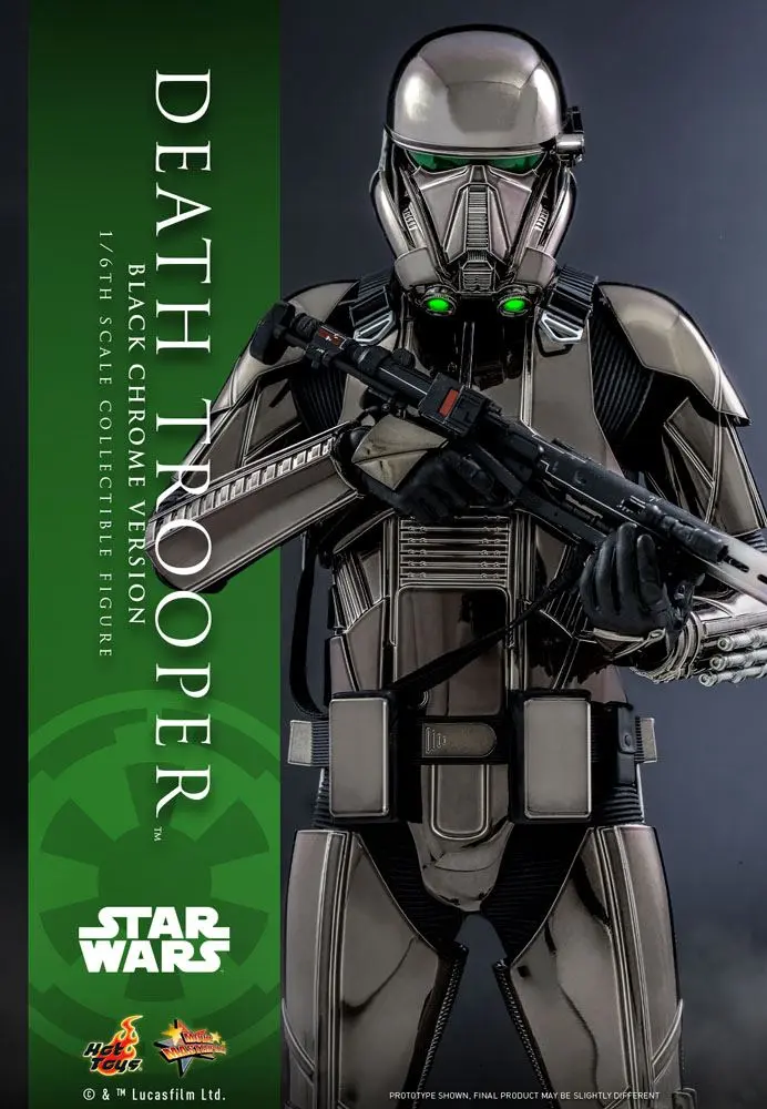 Star Wars Actionfigur 1/6 Death Trooper (Black Chrome) 2022 Convention Exclusive 32 cm Produktfoto