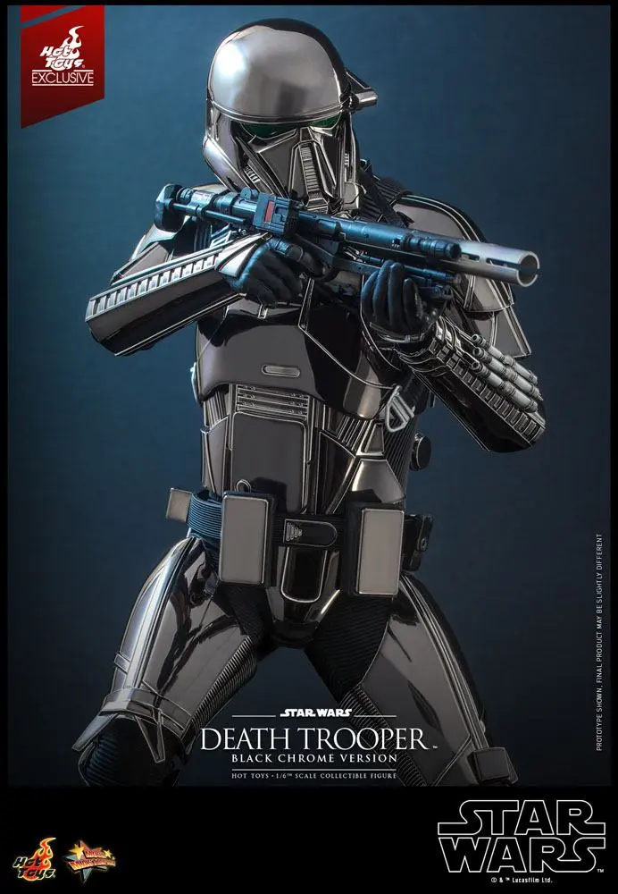 Star Wars Actionfigur 1/6 Death Trooper (Black Chrome) 2022 Convention Exclusive 32 cm Produktfoto
