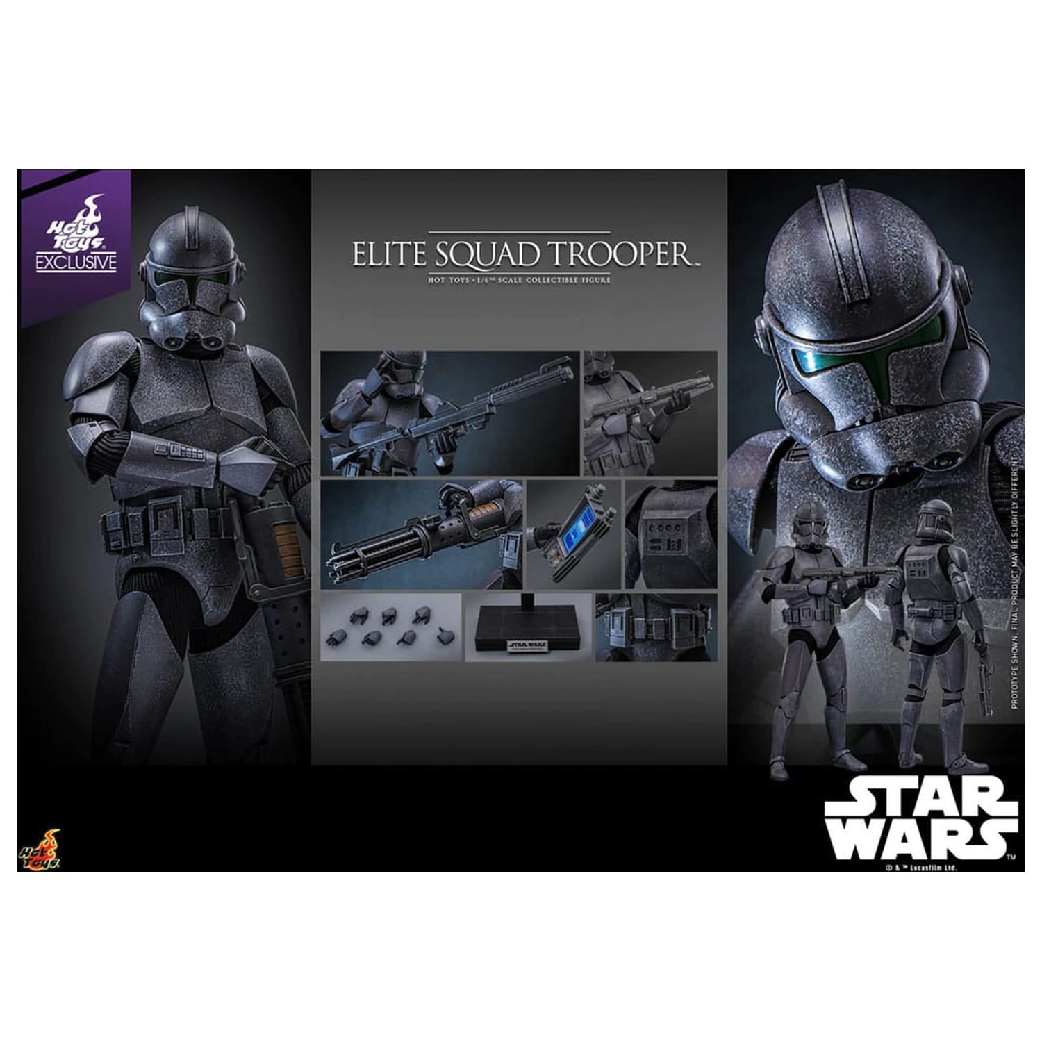 Star Wars Actionfigur 1/6 Elite Squad Trooper Hot Toys Exclusive 30 cm Produktfoto
