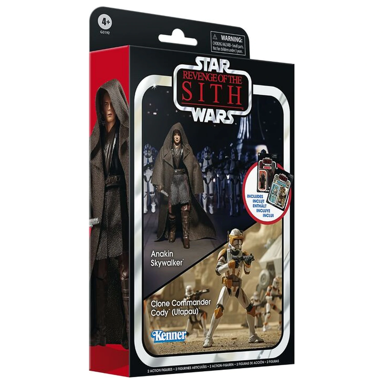 Star Wars Anakin Skywalker & Clone Commander Cody Utapau Pack Figuren 9.5cm Produktfoto