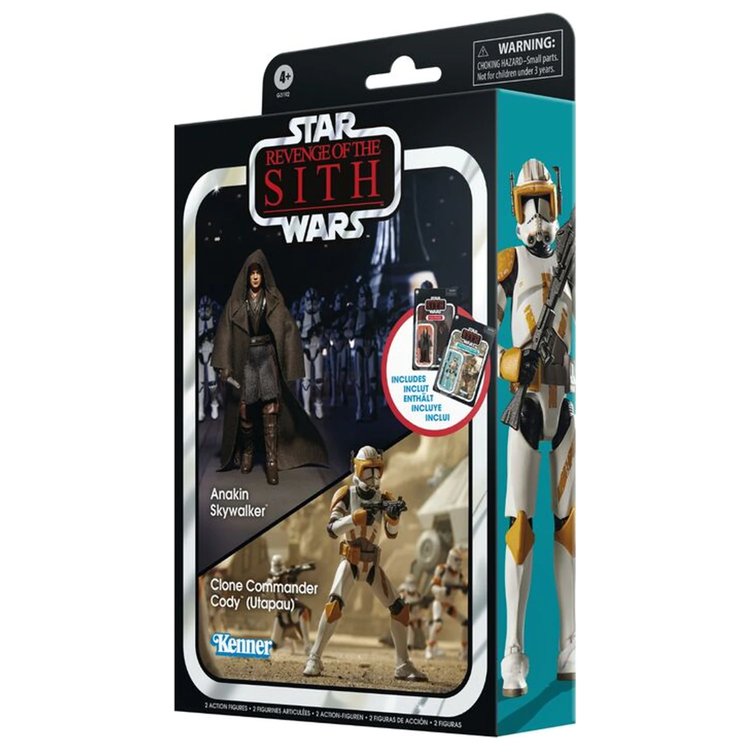 Star Wars Anakin Skywalker & Clone Commander Cody Utapau Pack Figuren 9.5cm Produktfoto