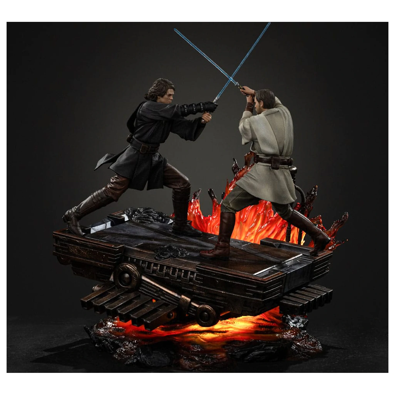Star Wars Art Scale Statue 1/10 Anakin vs. Obi Wan 34 cm Produktfoto
