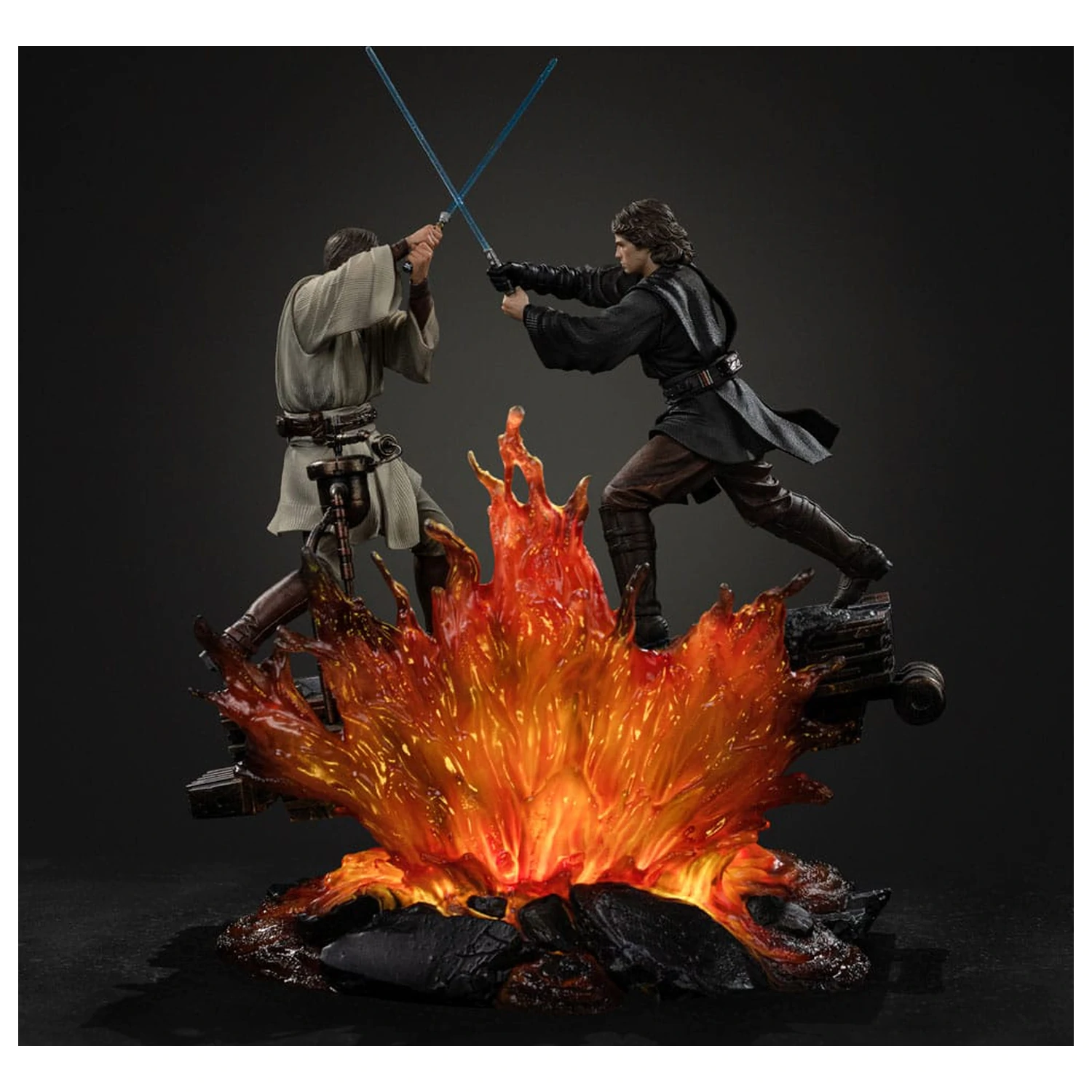 Star Wars Art Scale Statue 1/10 Anakin vs. Obi Wan 34 cm Produktfoto