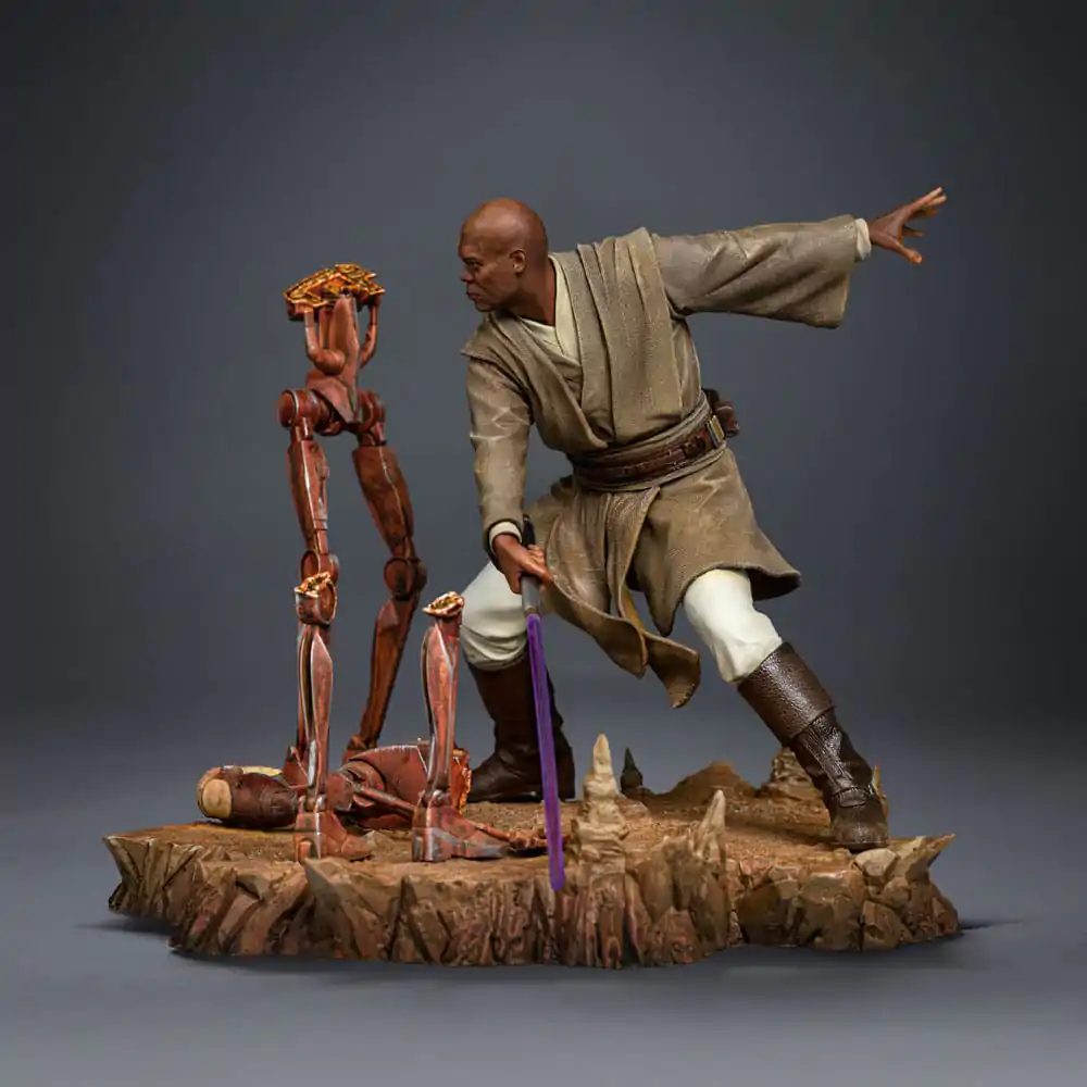 Star Wars Art Scale Statue 1/10 Mace Windu 18 cm Produktfoto
