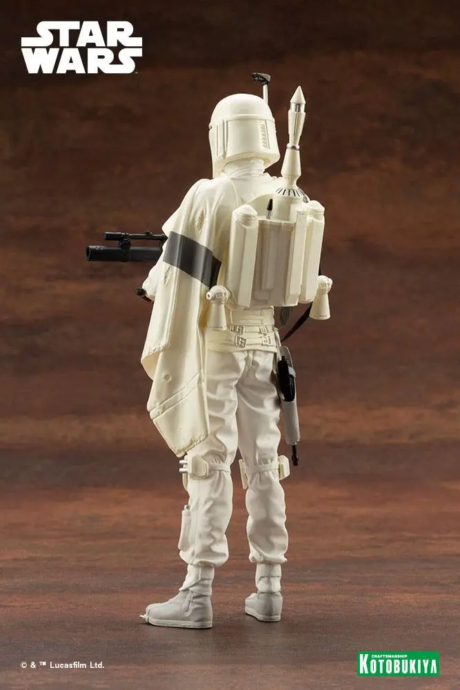 Star Wars ARTFX+ Statue 1/10 Boba Fett White Armor Ver. 18 cm Produktfoto