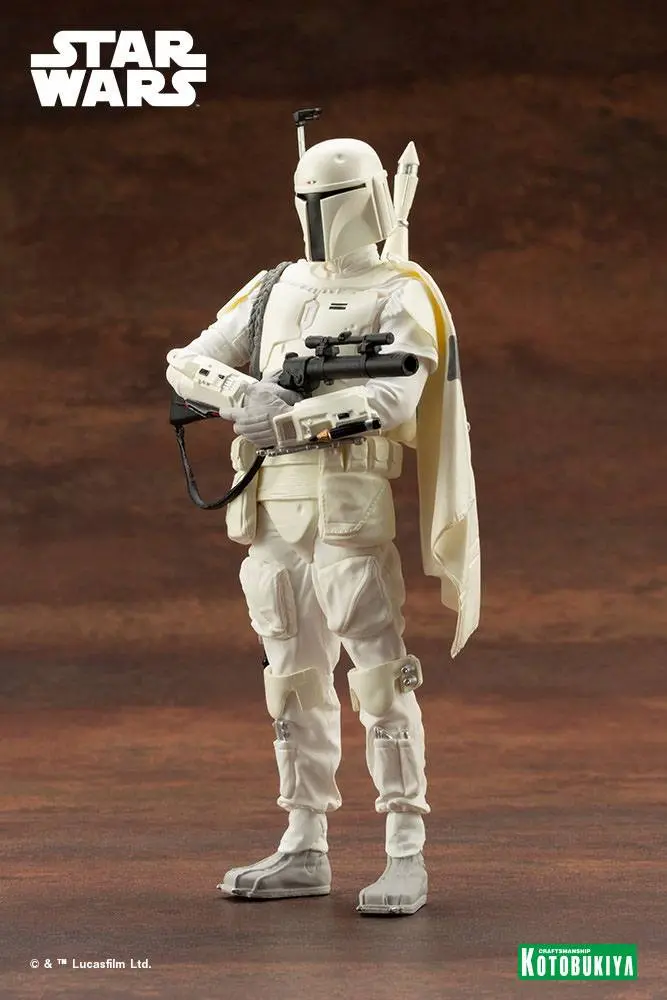 Star Wars ARTFX+ Statue 1/10 Boba Fett White Armor Ver. 18 cm Produktfoto