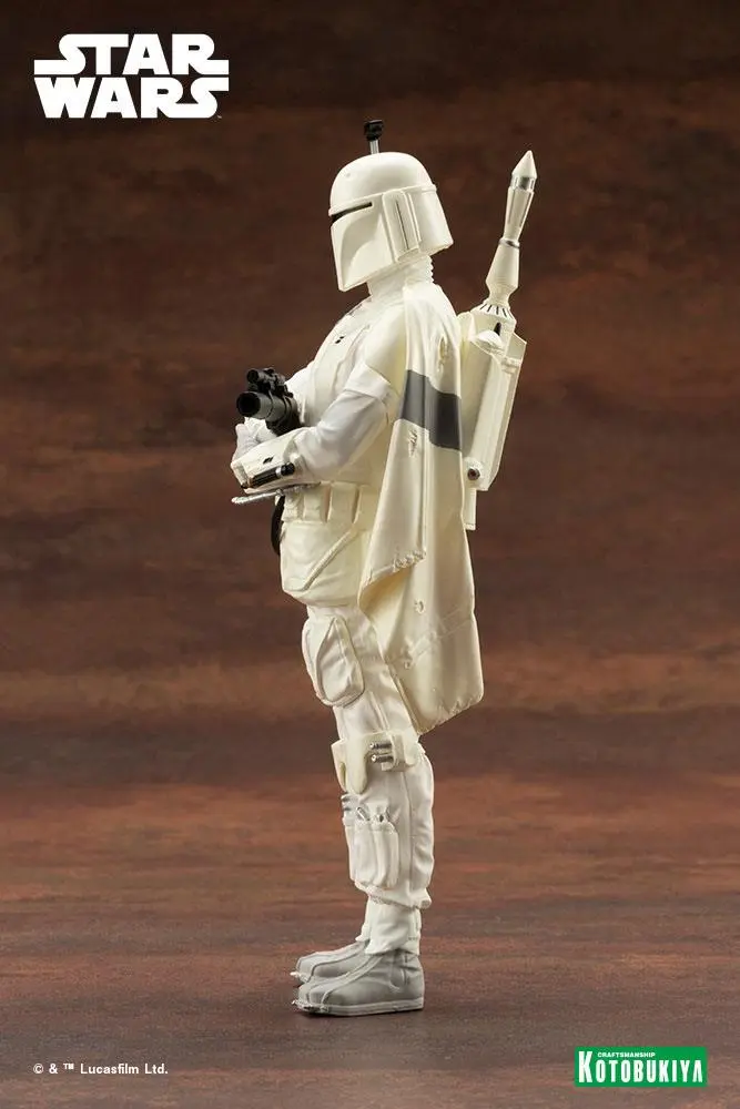 Star Wars ARTFX+ Statue 1/10 Boba Fett White Armor Ver. 18 cm Produktfoto