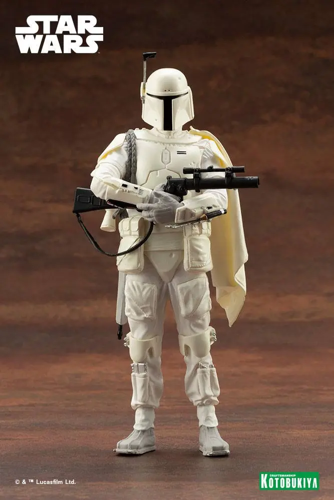 Star Wars ARTFX+ Statue 1/10 Boba Fett White Armor Ver. 18 cm Produktfoto