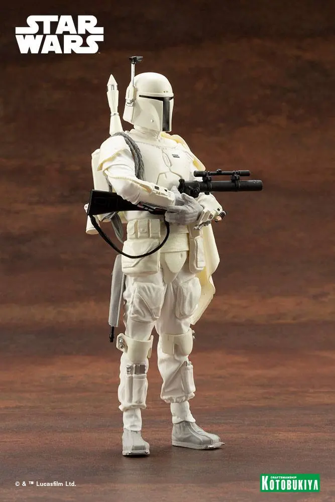 Star Wars ARTFX+ Statue 1/10 Boba Fett White Armor Ver. 18 cm Produktfoto
