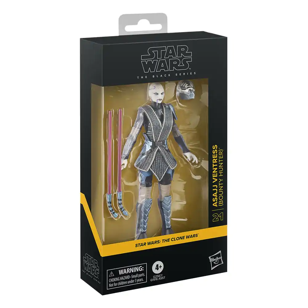 Star Wars: Attack of the Clones Asajj Ventress Bounty Hunter Figur 15cm Produktfoto